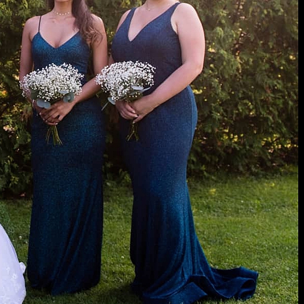 Blush Prom Dress | mermaid dress in mermaid blue